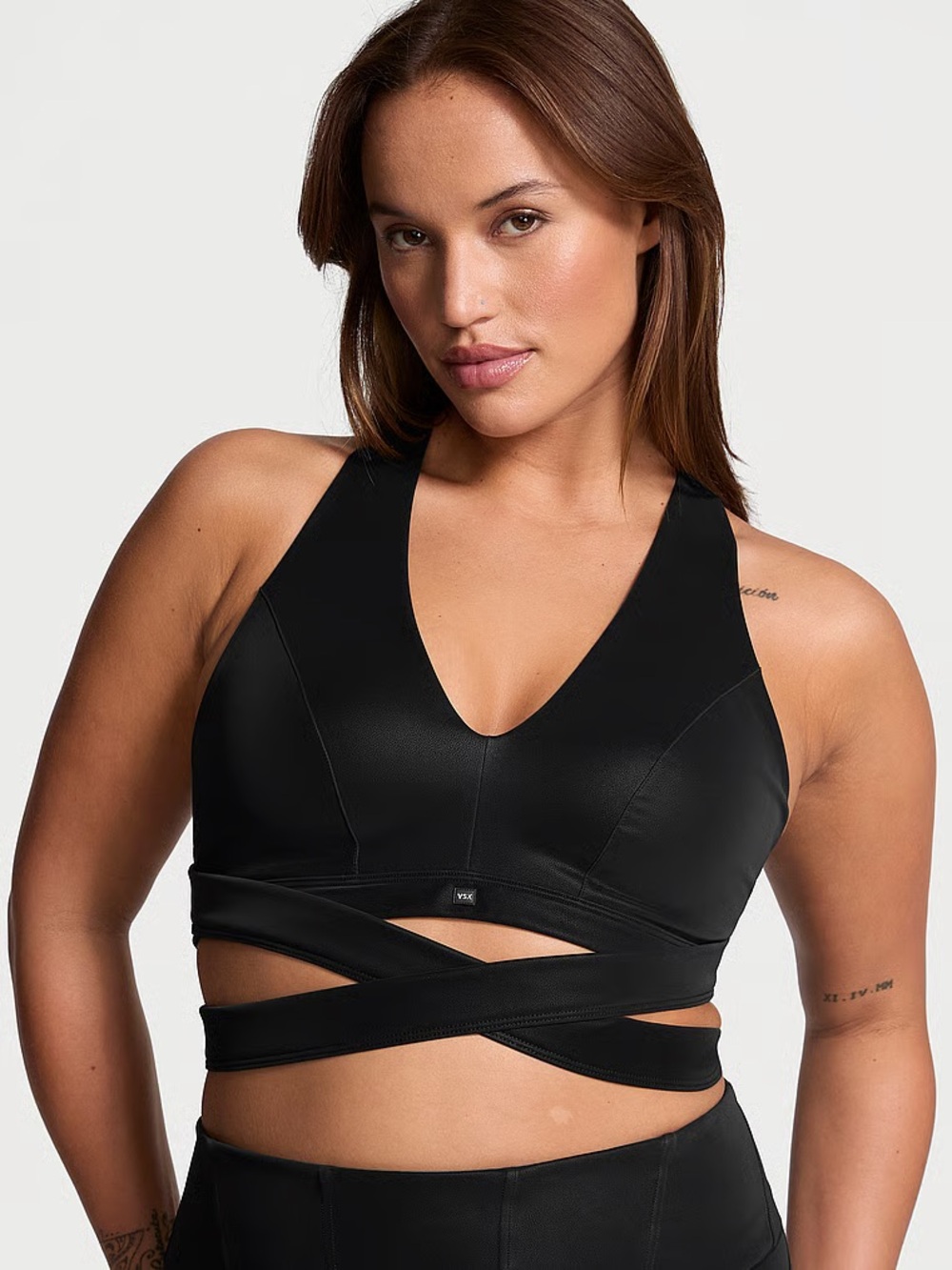 Victoria's Secret Black Wrap-Around Sports Bralette